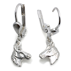 Kinderschmuck Ohrringe Pferdekopf Silber