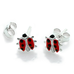 Kinderschmuck Ohrstecker Kfer Silber