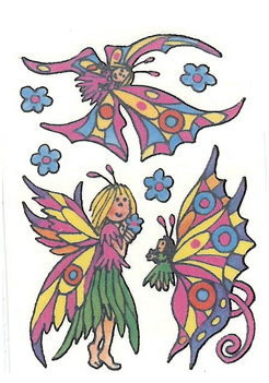 Kindertattoos Set Blumenelfen