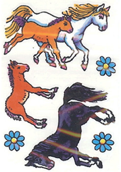 Kindertattoos Set Pferde IV