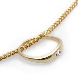 Kinderschmuck Taufring Zirkonia 333er Gold mit Kette