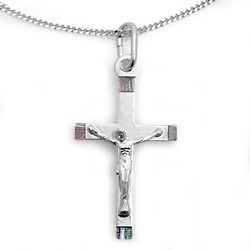 Kinderschmuck Halskette Kreuz mit Kette Silber