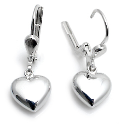 Kinderschmuck Ohrringe Herz Silber