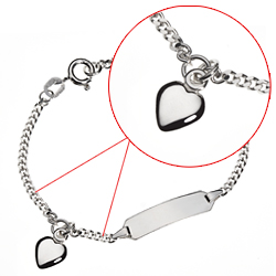 Kinderschmuck Identittsarmband mit Herz