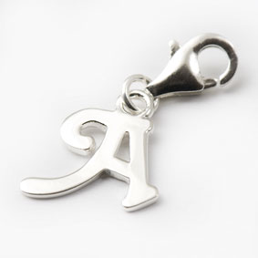 Charm Buchstabe A - 925er Silber
