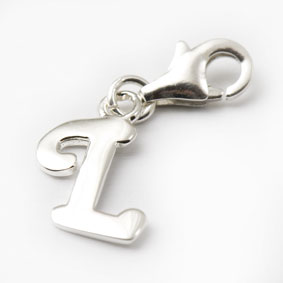 Charm Buchstabe L - 925er Silber