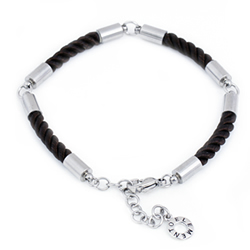 Charm Bettelarmband schwarz