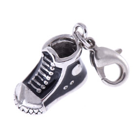 Charm Kinderschmuck Schuh schwarz