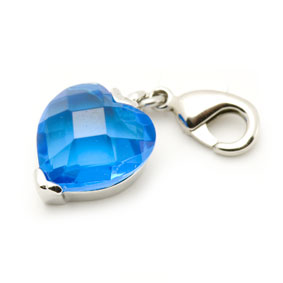 Charm Kinderschmuck hellblaues Herz