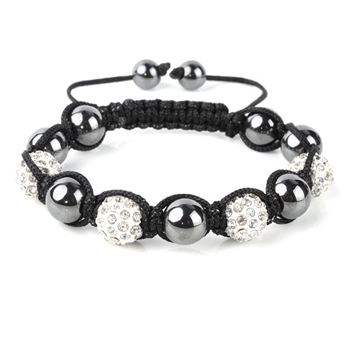 Shamballa Armband Kristallkugel Hmatit kristall/graphit