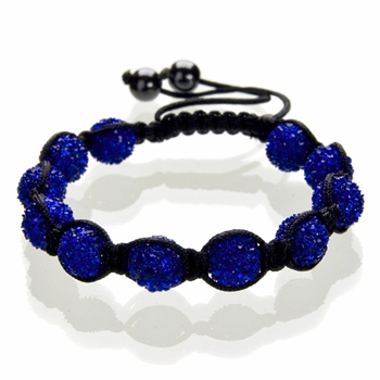 Shamballa Armband Hmatit Kristall dunkelblau