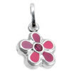 Kinderschmuck Anh�nger rosa Blume mit Stein