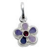 Kinderschmuck Anh�nger lila Blume mit Stein