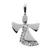 Schutzengel Anh�nger Engel mit Zirkonia und mit Kette Silber
