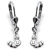 Kinderschmuck Ohrringe Raupe Silber