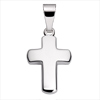 Anh�nger Kreuz gl�nzend poliert mit Kette Silber