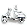 Kinderschmuck Halskette Vespa / Motorroller mit Kette Silber