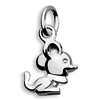 Kinderschmuck Anh�nger Maus mit Kette Silber