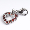 Charm Kinderschmuck Herz mit roten Steinen