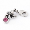 Charm Kinderschmuck Engel mit rosa Stein