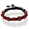 Shamballa Armband Glasperlen rot