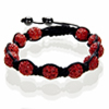 Shamballa Armband H�matit Kristall rot