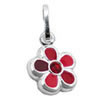 Kinderschmuck Anhnger rot Blume mit Stein