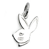 Kinderschmuck Halskette Hase mit Kette Silber