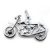 Kinderschmuck Halskette Motorrad mit Kette Silber