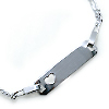 KinderschmuckIdentittsarmband Figaro Herz17cm Silber